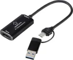 Renkforce RF-4KVC-100 vaizdo įra&scaron;ymo sistema USB Plug and Play 4K HDMI į USB 3.0 Full HD 1080p60 vaizdo įra&scaron;ymo plok&scaron;tė RF-6048350