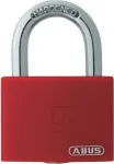 ABUS T65AL/40 aliuminis spynarak&scaron;tis su grūdinto plieno lankeliu, raudonas ABVS50011
