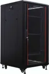 IT-BUDGET 19 inch Tinklo spintelė SRK - 22U - 600x800 mm - Stiklinės/Vientisos durys - I&scaron;ardoma - Juoda (90ITB19SRK2268GSN)