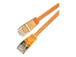 Wirewin Cat6 U/FTP plok&scaron;čias plonas Ethernet tinklo kabelis, oranžinis, 15 m PKW-STP-SLIM-KAT6 15.0 OR