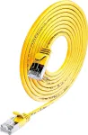 Wirewin SLIM SL6 15 GE Cat.6 U/FTP plonas tinklo kabelis, 15 m, geltonas PKW-LIGHT-STP-K6 15.0 GE