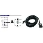 EXSYS EX-1405 USB 3.0 prailginimo kabelis 5 m su aktyviuoju kartotuvu, Type-A male to female, juodas