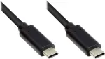 EXSYS EX-K1585-0.2 USB-C kabelis, 0,2 m, USB 3.2 Gen 1, juodas