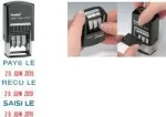Trodat Printy Dater 4850L PAY&Eacute; LE (FR) savaiminio ra&scaron;alo datos spaudas, prancūzų kalba, 24 x 24 mm, juodas 4850/L2