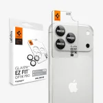 Spigen Optik Pro GLAS.tR EZ FIT fotoaparato lę&scaron;ių apsauga, 2 vnt., iPhone 18 Pro / 18 Pro Max - sidabrinė