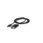 StarTech.com ICUSB232FTN 1 jungties USB į nulinio modemo RS232 DB9 nuosekliojo ry&scaron;io DCE kabelis-adapteris, FTDI, USB 2.0, juodas