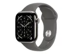 Apple Watch Series 11 GPS + Cellular 42 mm Natural titano korpusas su pilka sportine apyranke, S/M