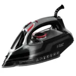 Russell Hobbs 20630-56 lygintuvas sausas ir su garais, keraminis padas, 3100 W, juoda, pilka