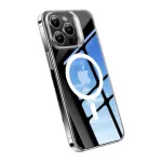 Dėklas Torras UPRO Lstand Clear-Mag, skirtas iPhone 15 Pro &ndash; permatomas magnetinis L-stovo dizainas