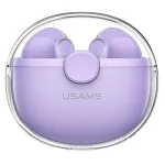 USAMS Bluetooth ausinės 5.1 TWS belaidės ausinės su lietimosi valdymu, apsauga nuo vandens, triuk&scaron;mo slopinimu (violetinė)