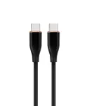 GEMBIRD Premium Silikoninis Type-C Power Delivery (PD) Įkrovimo ir Duomenų Laidas, 1,5 m - Juodas