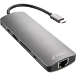 Sharkoon USB 3.0 Type C Combo Adapter &ndash; HDMI, RJ-45, USB 3.2 Gen 1