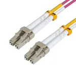 Microconnect FIB440401.5P OM4 daugiamodis &scaron;viesolaidinis kabelis 1,5 m LC violetinis