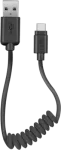 SBS TECABLETYPCSK - USB kabelis - USB (A) į 24 kontaktų USB-C - 50 cm - spiralinis