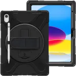 eSTUFF ES683300-BULK CHICAGO Full Body Defender dėklas, tinkantis Apple iPad 10,9 colio (27,7 cm) 10-os/11-os kartos, polikarbonatas/silikonas, juodas