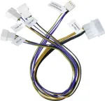 Akasa PC-Fan jungiamasis laidas [3x 4 kontaktų PC-Fan ki&scaron;tukas - 1x 4 kontaktų IDE maitinimo ki&scaron;tukas] 0.30 m