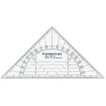 Staedtler Mars 568 38 Geodreieck trikampė liniuotė su matlankiu, 16 cm, nesulaužoma