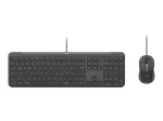 Laidinė USB klaviatūra Logitech 920-013343 QWERTZ voki&scaron;kas i&scaron;dėstymas Grafitas