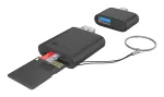ICY BOX IB-CR204-CU3 2-in-1 kortelių skaitytuvas su USB Type-A ir USB Type-C sąsaja