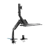 InLine 23174A stalinis laikiklis su dujine spyruokle, reguliuojamas auk&scaron;tis iki 81 cm, 17&ndash;32 colių, 9 kg