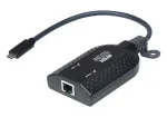 ATEN USB-C virtualios laikmenos KVM adapteris KA7183-AX, USB klaviatūra pelė, juoda