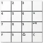 Siedle COM 611-02 W klaviatūra, balta (200036516-00)