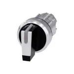 Siemens Drehschalter Frontring Metall, Hochglanz Schwarz, Wei&szlig; 2 x 45 &deg; SIRIUS ACT 3SU1052-2BL60-0AA0 1 St. (3SU1052-2BL60-0AA0)