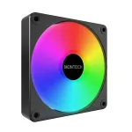 Montech GF120 V2 ARGB 120 mm kompiuterio korpuso ventiliatorius, juodas, 1 vnt.