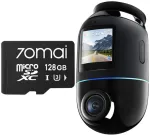 Automobilinis vaizdo registratorius 70mai Omni X800 4K su 128 GB 70mai SD kortele, juodas
