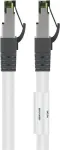 Goobay CAT 8.1 Patch Laidas, S/FTP (PiMF), Baltas, 15 m - LSZH Halogen-Free, Varinis AWG 24 (55130)