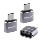 Intenso 3 vnt. USB adapteris USB-A į USB-C C480C aliuminis