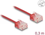 Tinklo kabelis DeLOCK RJ45 Cat.6 UTP 0,3m raudonas