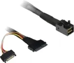 Laidas Inter-Tech SFF-8643 į SFF-8639 juodas kompakti&scaron;kas