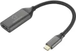HDMI adapterio laidas USB-C ki&scaron;tukas 15 cm juodas RF-5234038 pintas ekranavimas