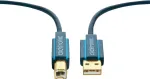 ClickTronic 1,8 m USB 2.0 A/B laidas (m/m) mėlynas (70096)