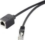 Tinklo prailginimo kabelis Renkforce 1464709 RJ45, Cat5e F/UTP, 5 m, juodas