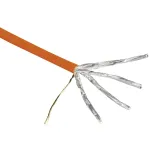 Hama 00020098 tinklo kabelis 25 m Cat7 U/FTP (STP) oranžinis