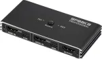 SpeaKa Professional HDMI 2.0 Slim KVM 2X1 USB2.0+IR, juodas HDMI jungiklis 3840 x 2160 pikselių (SP-13724436)