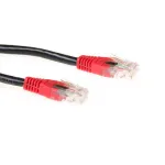 ACT Black 10 m U/UTP CAT6 kryžminis pataisos laidas su RJ45 jungtimis