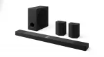 LG S95TR 9.1.5 kanalų garso juosta 810 W RMS su belaidžiu 220 W žemų dažnių garsiakalbiu, juoda