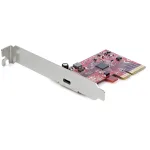 StarTech.com 1-Port USB 3.2 Gen 2x2 PCIe kortelė, USB-C 20Gbps SuperSpeed PCI Express 3.0 x4 valdiklis, USB Type-C adapterio kortelė, tik duomenys, Windows/macOS/Linux, TAA