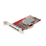 StarTech.com 4 prievadų USB-A PCIe kortelė, USB 3.2 10Gbps, PCI Express 3.0 plėtinio kortelė, 4 nepriklausomi USB valdikliai, Windows/Linux/macOS, TAA atitiktis