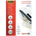 Fellowes ImageLast A5 125 Micron Laminavimo Mai&scaron;elis &ndash; 25 vnt., Blizgus, Skaidrus, A5, 0,125 mm, 218 mm, 1 mm