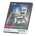 Leitz iLAM I&scaron;ankstiniu perforavimu A4 laminavimo mai&scaron;eliai, 125 mikronai, pakuotė po 100 vnt.