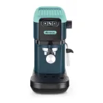 Ariete 1399 Espresso kavos aparatas, maltai kavai ir ESE kapsulėms, 1300 W, 1,1 L talpa, 15 barų slėgis, 1, 2 puodelių ir ESE kapsulių filtras, Cappuccino, Žalias
