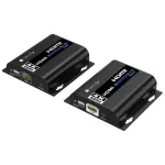 Techly IDATA EXTIP-483 AV siųstuvas-imtuvas 4K HDMI per Ethernet 120 m juodas