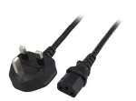 Maitinimo laidas EFB Elektronik EK484.2 juodas 2 m
