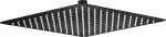 DEANTE Steel Shower Head 250x250 mm - Square Rain Shower Head with Anti-Calc Silicone Nozzles, Polished Chrome Finish