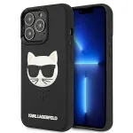 Karl Lagerfeld KLHCP13LCH3DBK Hardcase 3D Rubber Choupette, skirta iPhone 13 Pro / 13 6,1 inch juoda