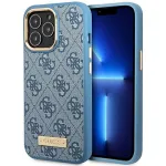 Guess GUHMP14LU4GPRB iPhone 14 Pro 6.1 Blue Hard Case 4G Logo Plate MagSafe